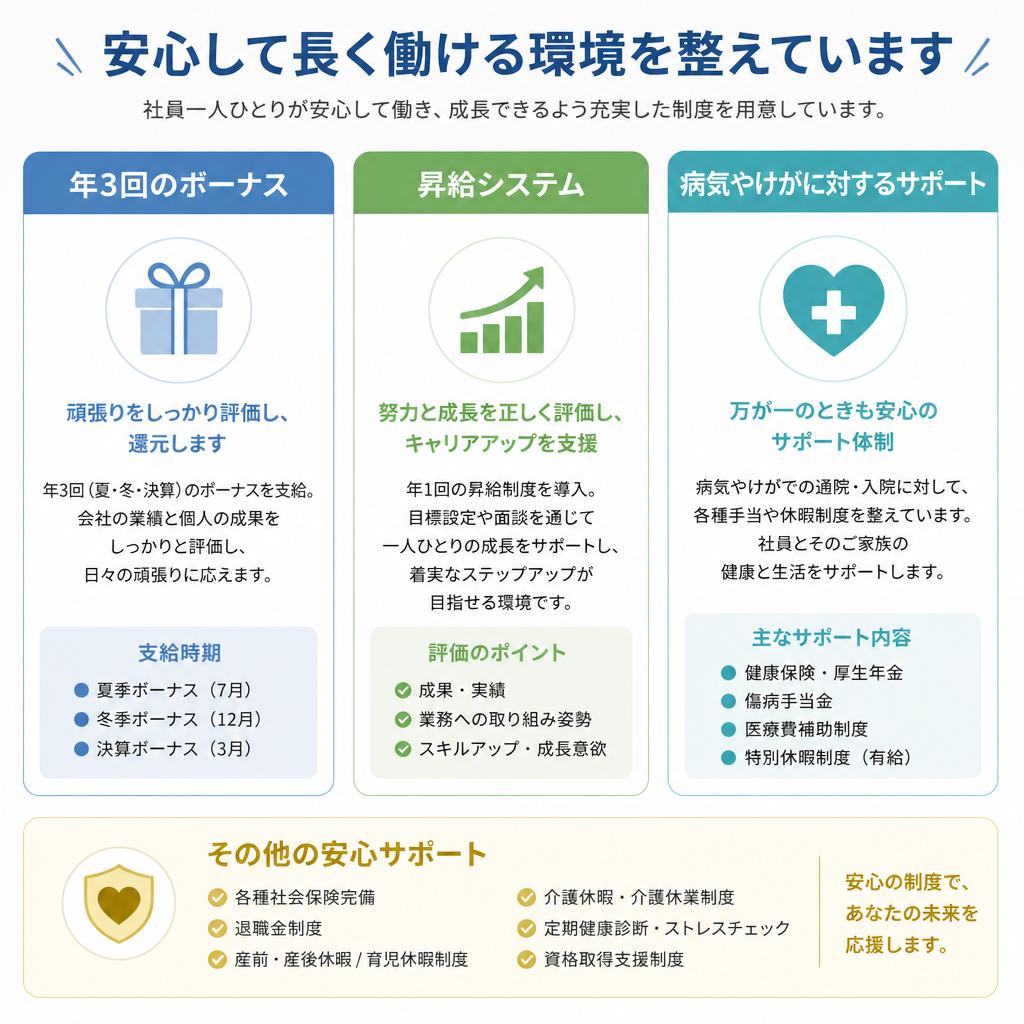 安定した労働条件