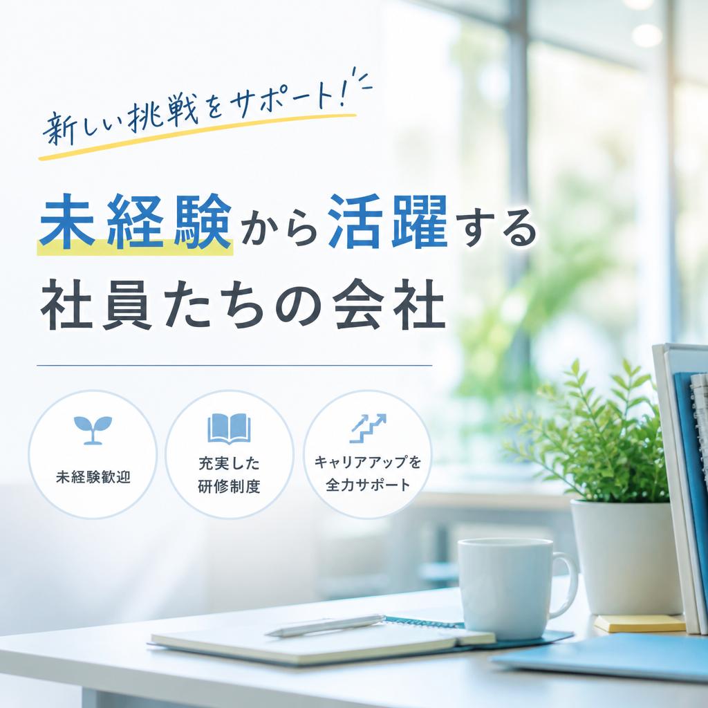 新しい挑戦をサポート！未経験から活躍する社員たちの会社