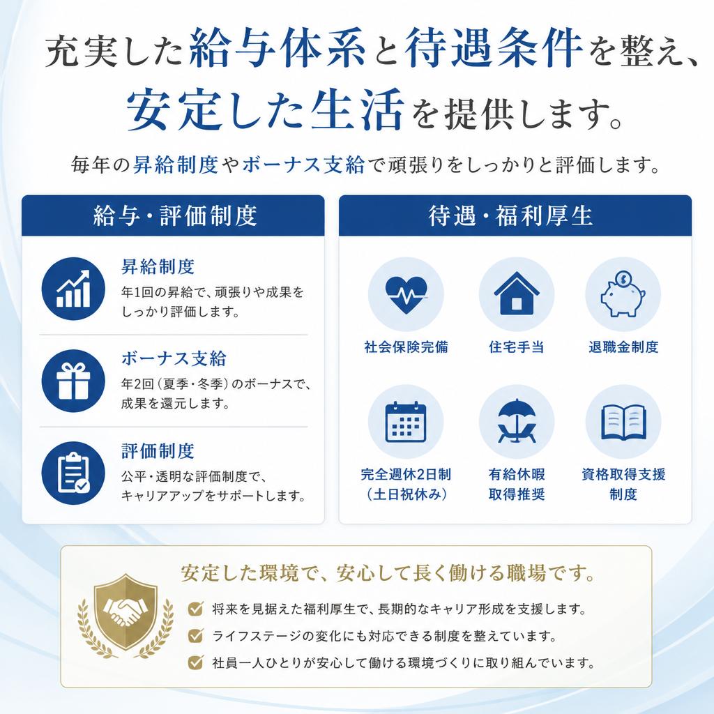 5. 安心の給与と待遇