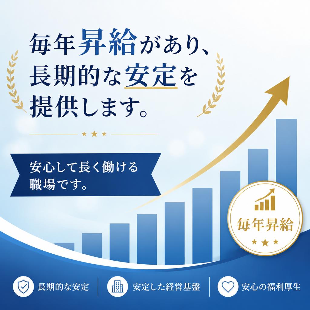 4. 安定した雇用と給与体系