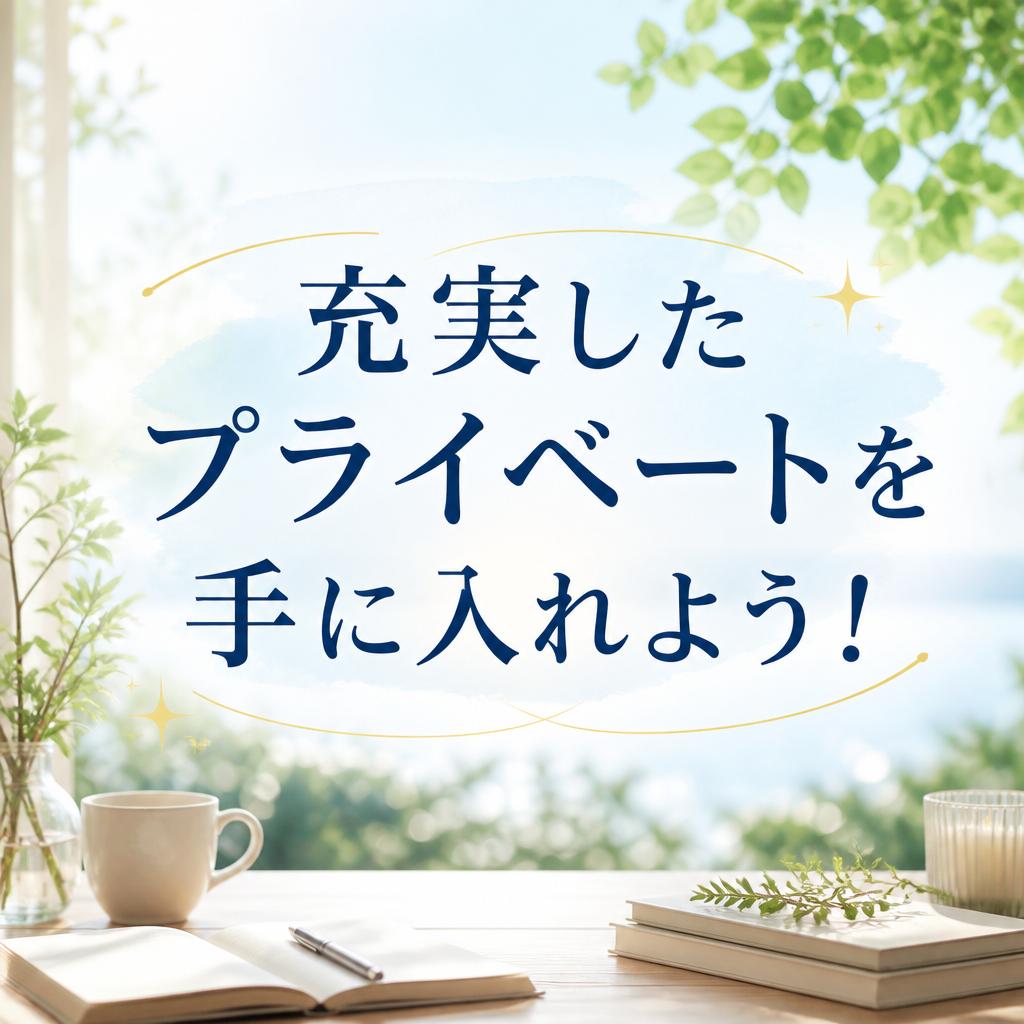 充実したプライベートを手に入れよう！