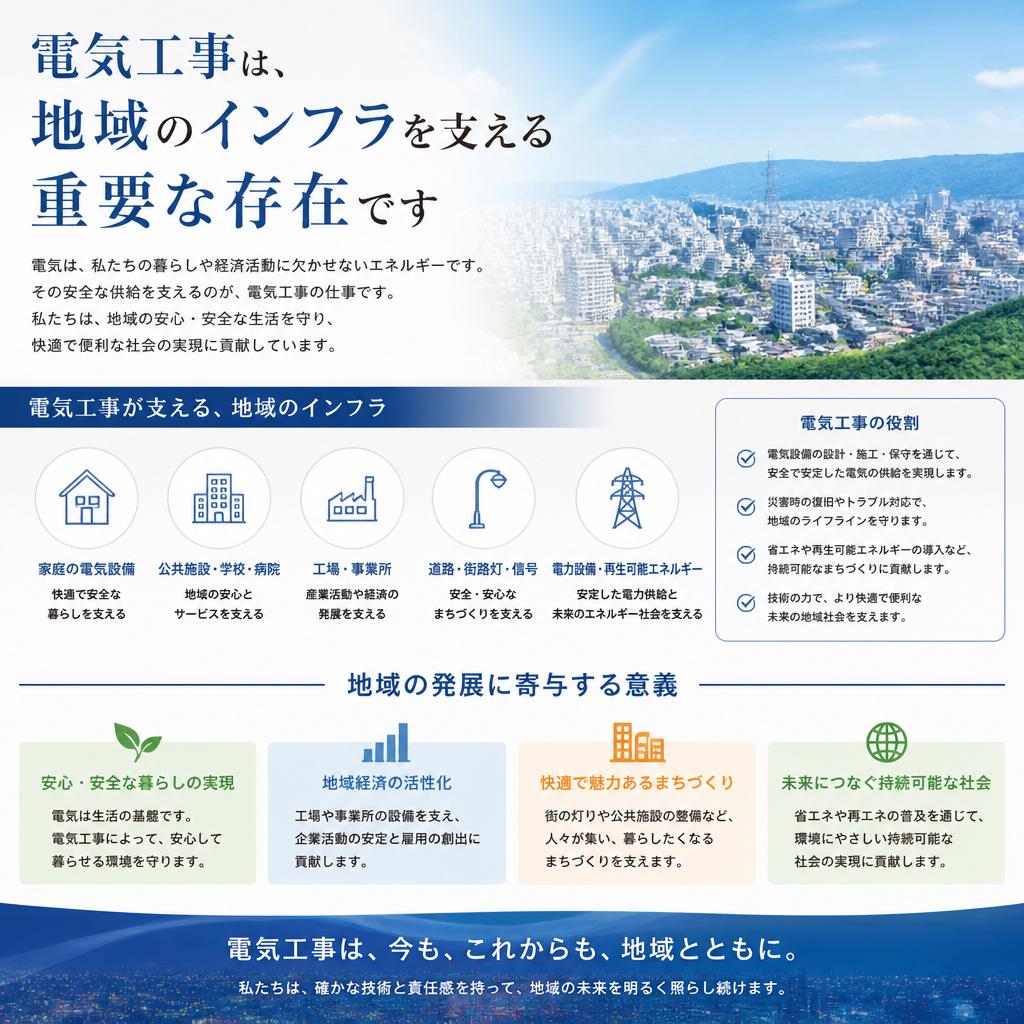 電気工事の役割と地域社会