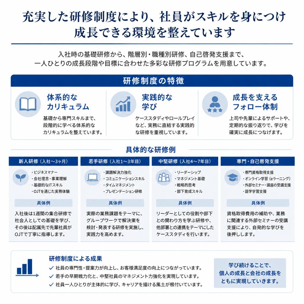 研修制度と成長機会