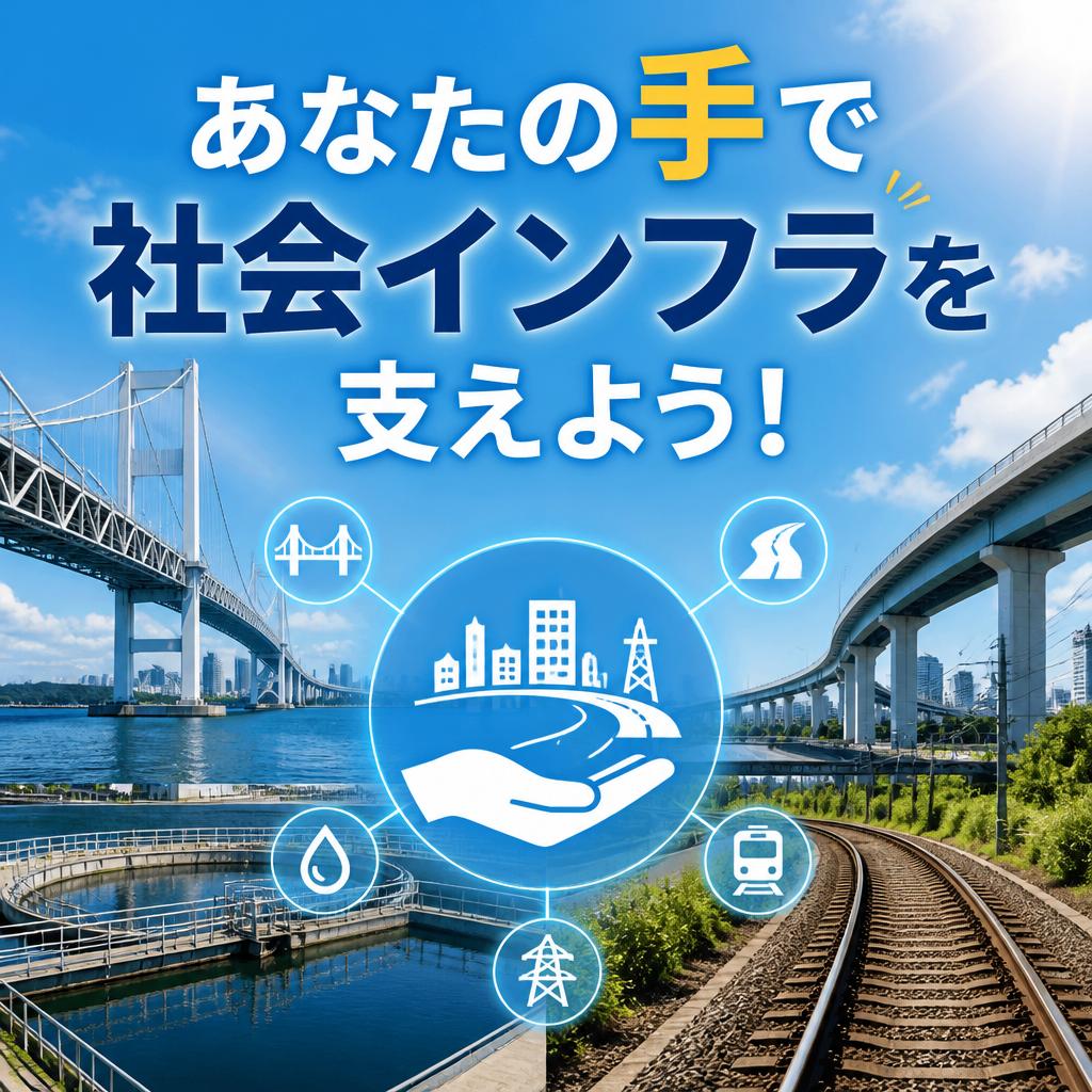 あなたの手で社会インフラを支えよう！