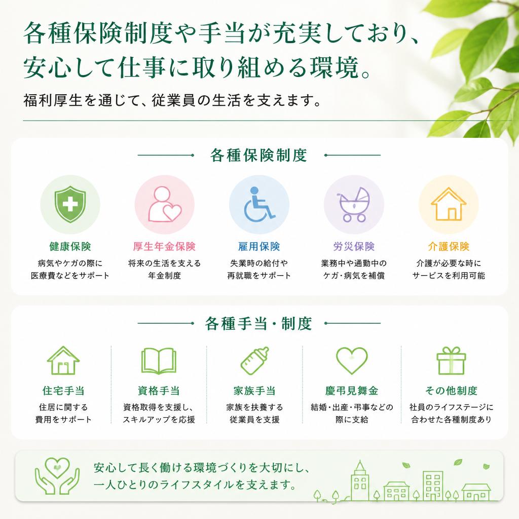 充実の福利厚生