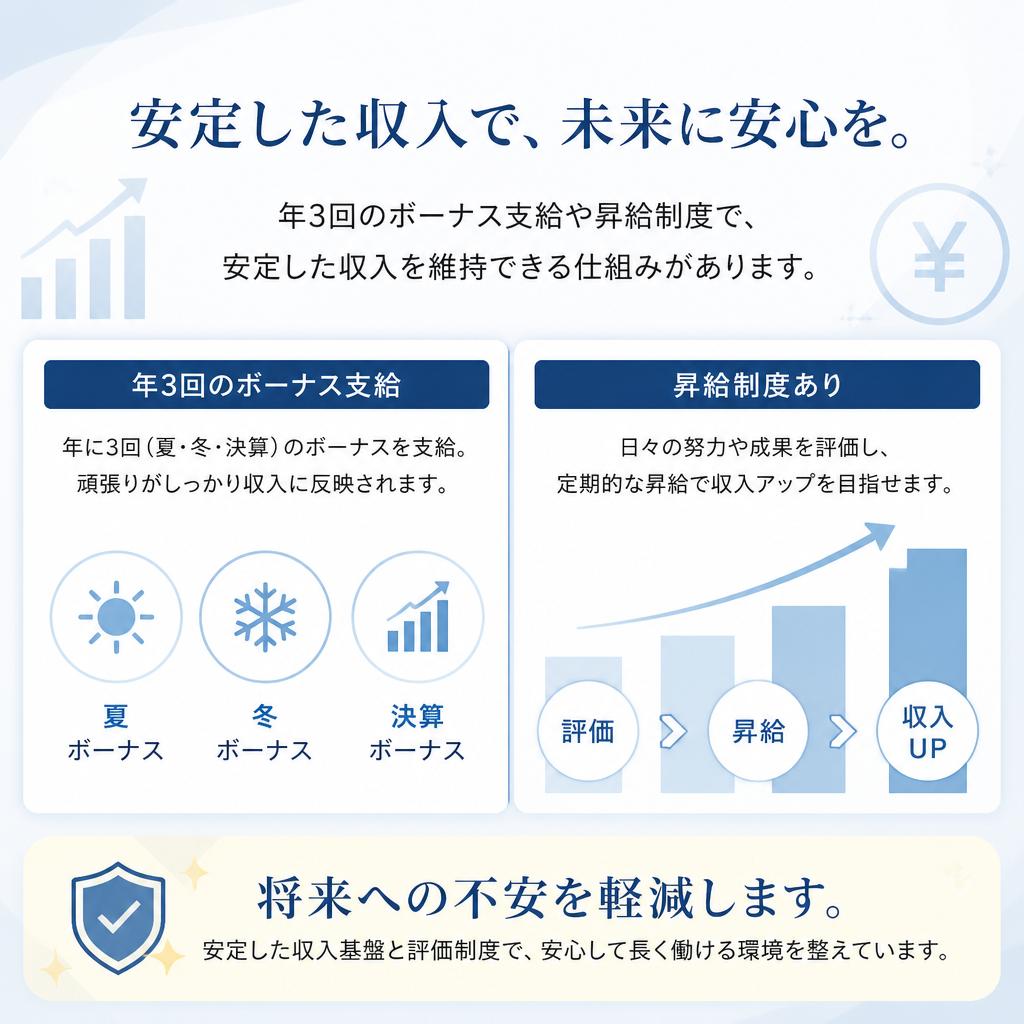 安定した収入のしくみ