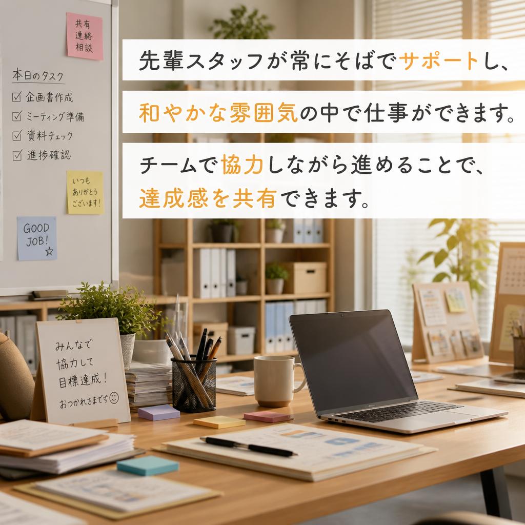アットホームな職場の雰囲気