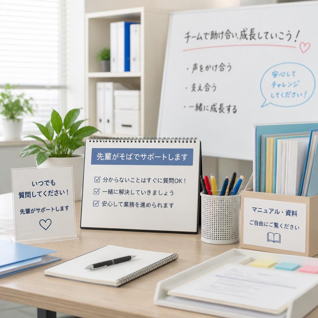 初めてでも安心のサポート体制