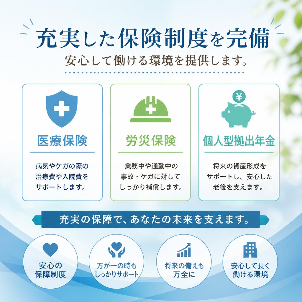 安心の福利厚生