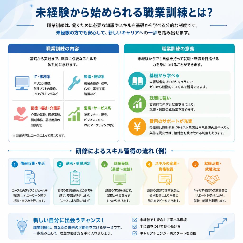 充実した職業訓練制度