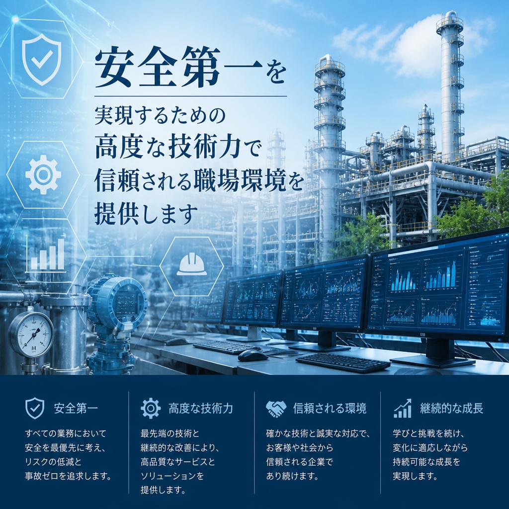 安全第一を実現するための高度な技術力で信頼される職場環境を提供します
