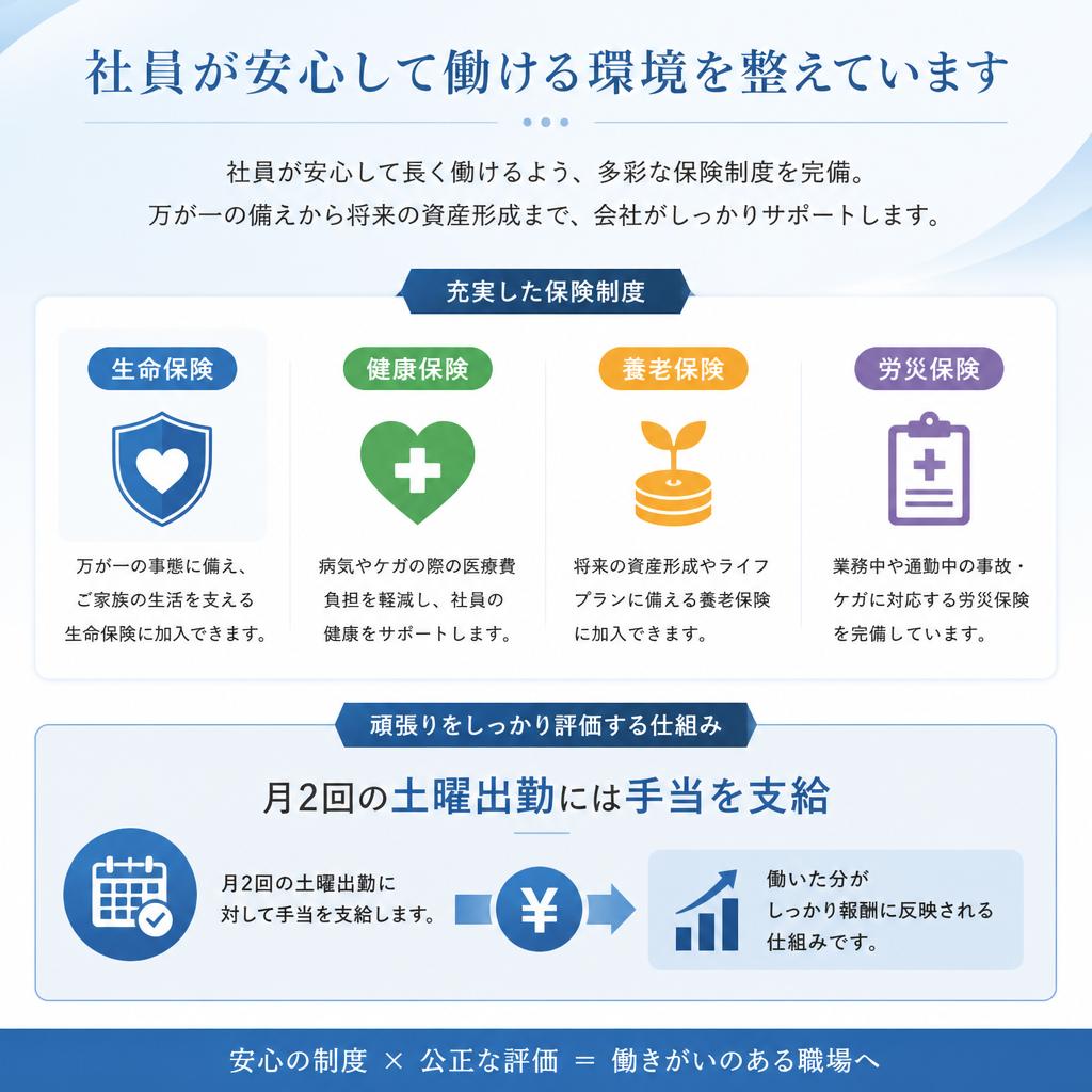 充実した福利厚生