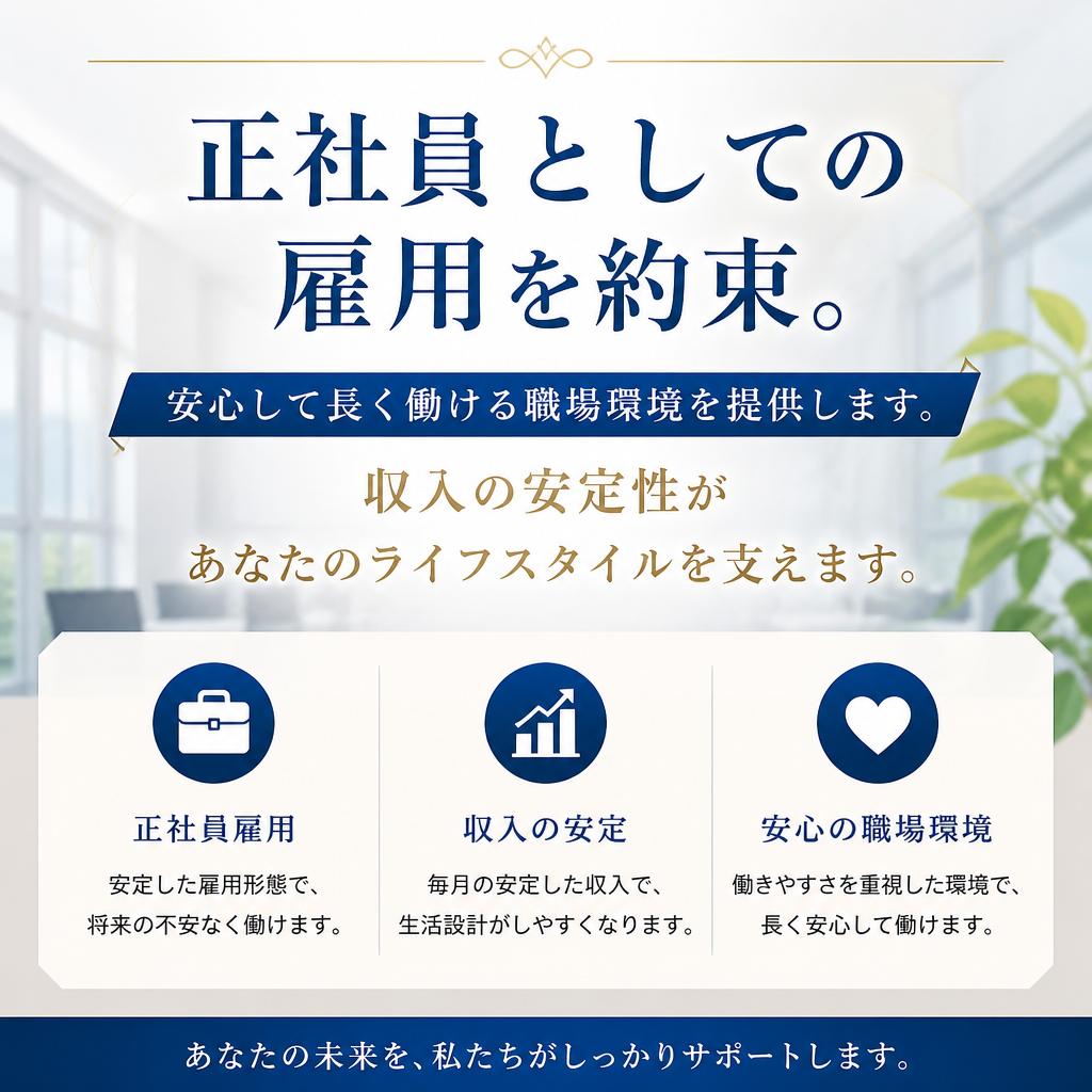正社員としての安定