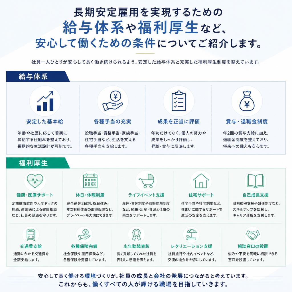 4. 安定した雇用保障～安心して働ける環境