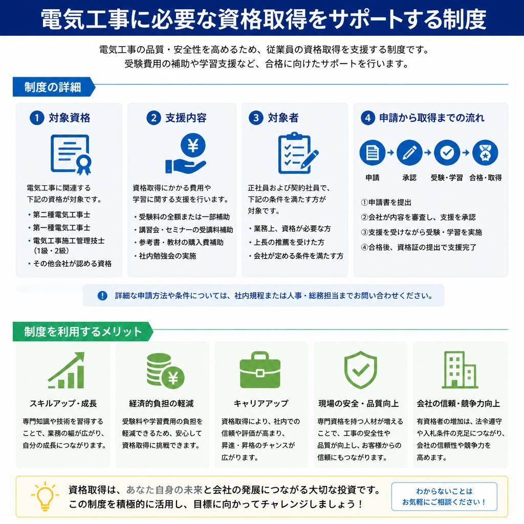 充実の資格取得支援制度