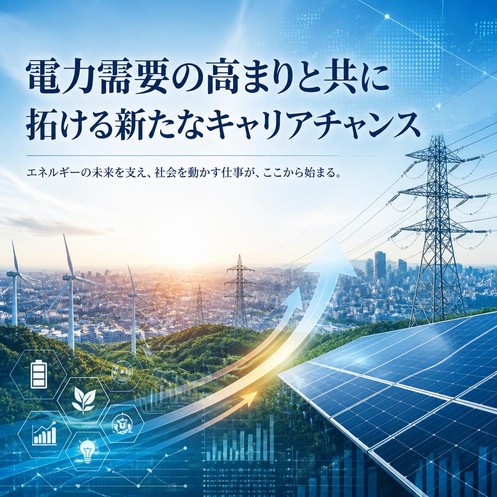 電力需要の高まりと共に拓ける新たなキャリアチャンス