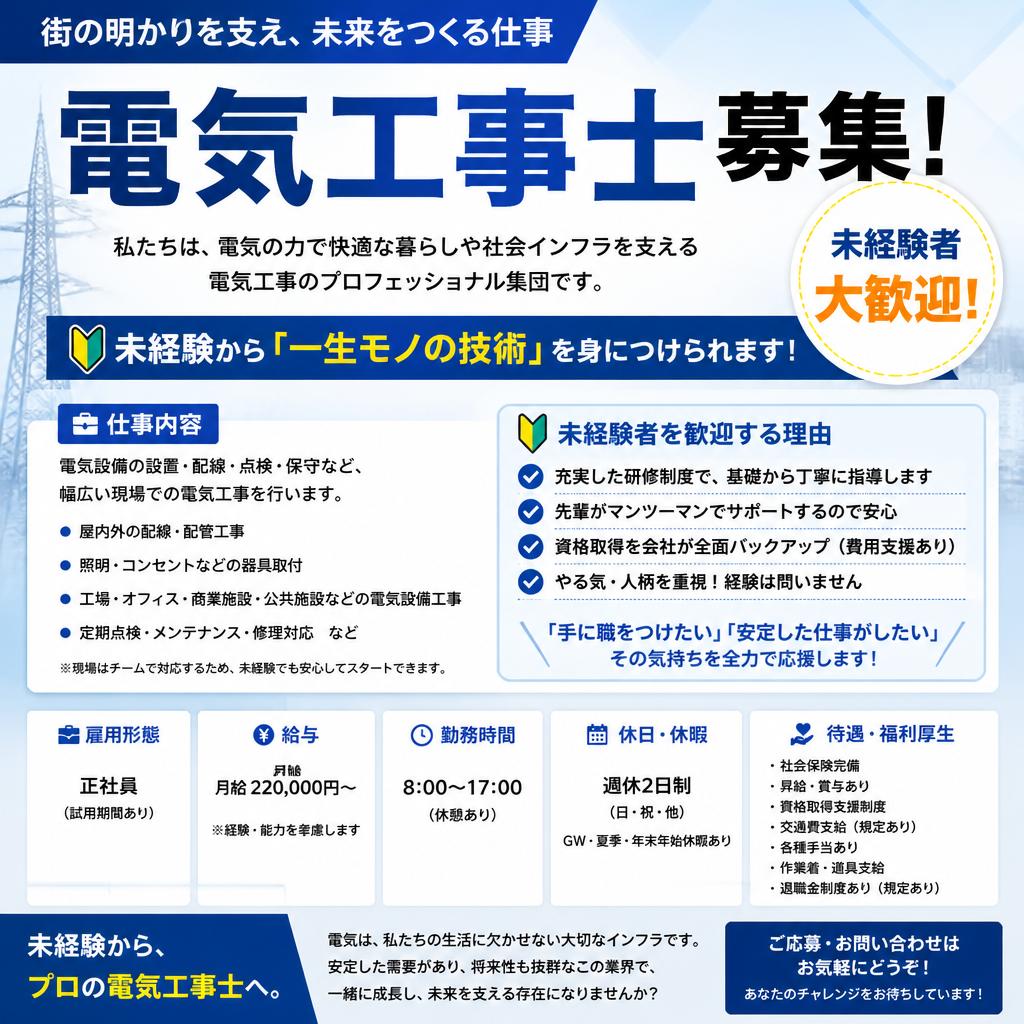 未経験者歓迎！充実した求人情報