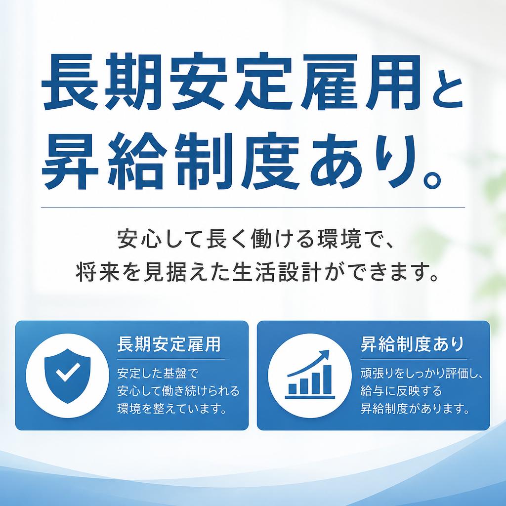 正社員としての安定雇用