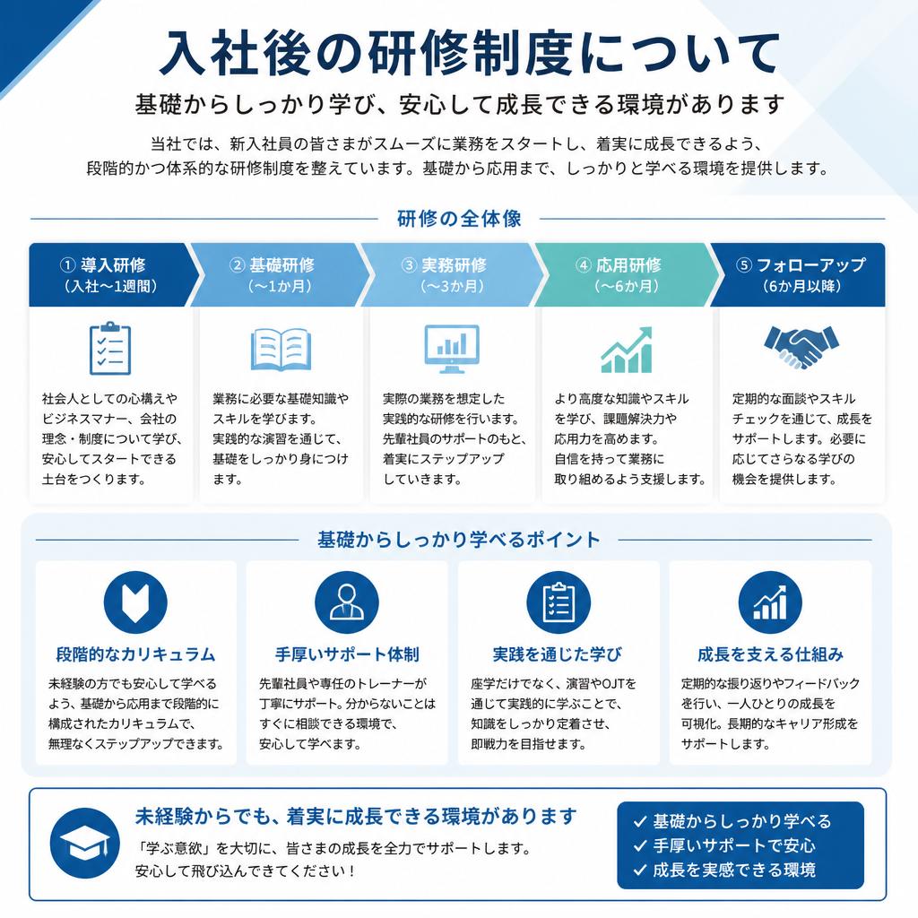充実した研修制度