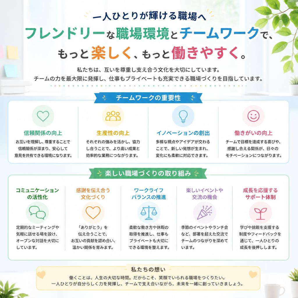 働きやすさを追求