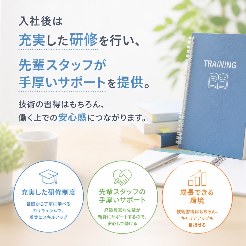 研修制度とサポート体制