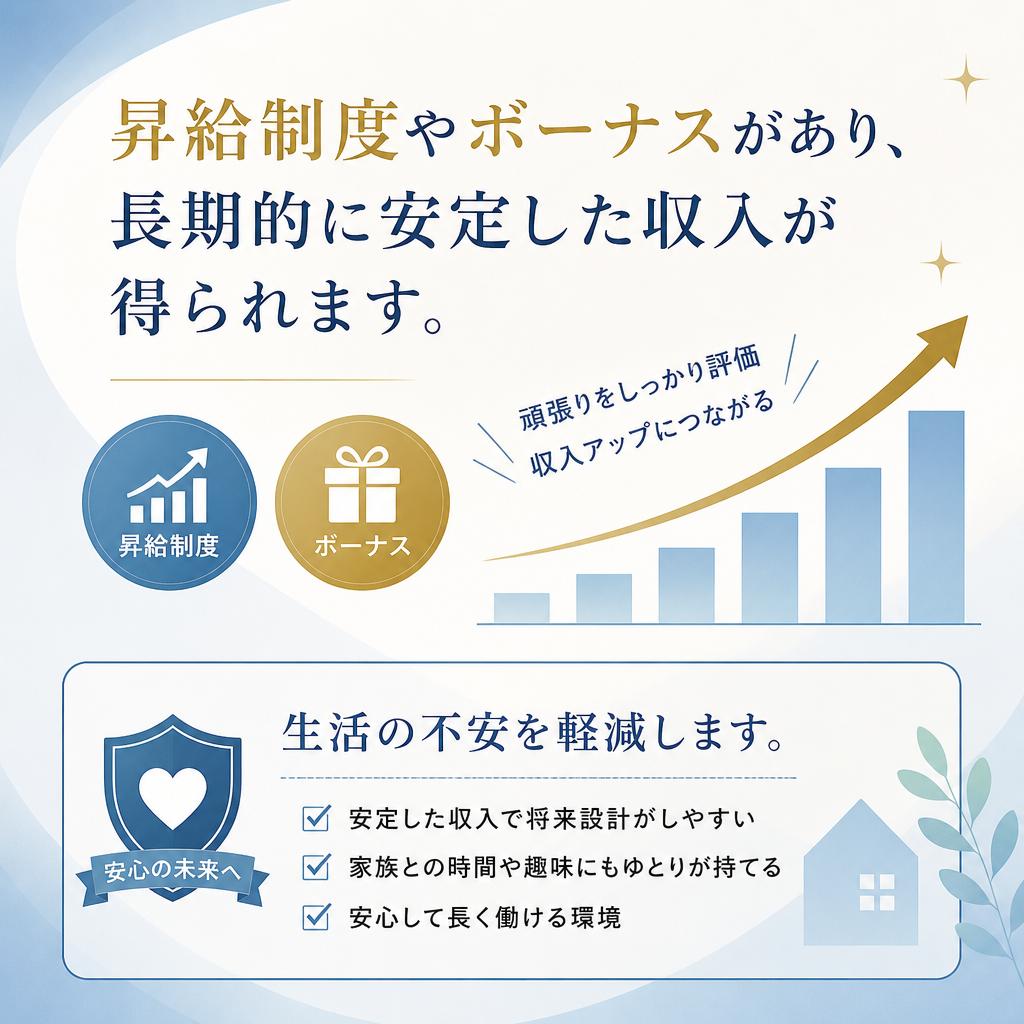 安定した収入