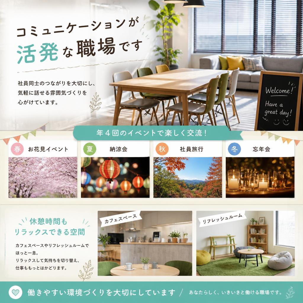 職場の雰囲気とチームワーク