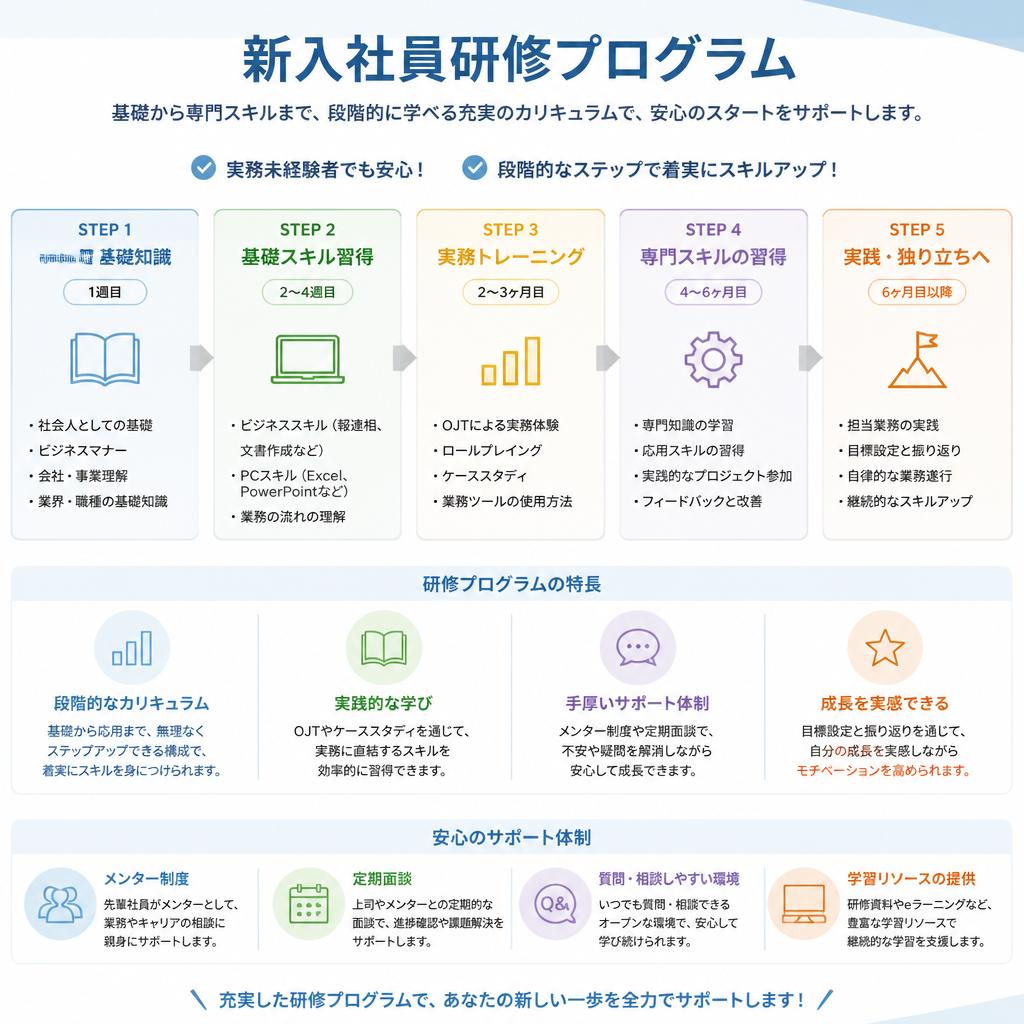 2. 充実した研修制度