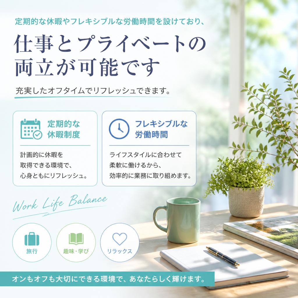 4. ワークライフバランスの実現