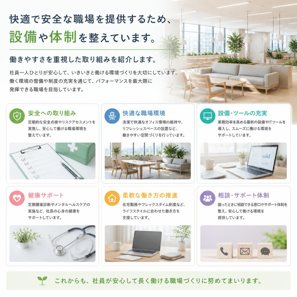労働環境の改善に取り組む