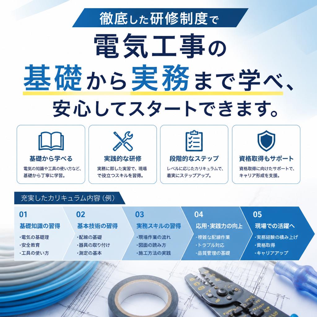 未経験者でも安心の研修制度