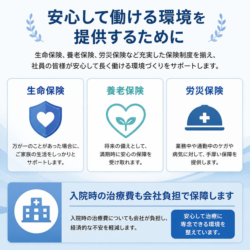 充実した福利厚生