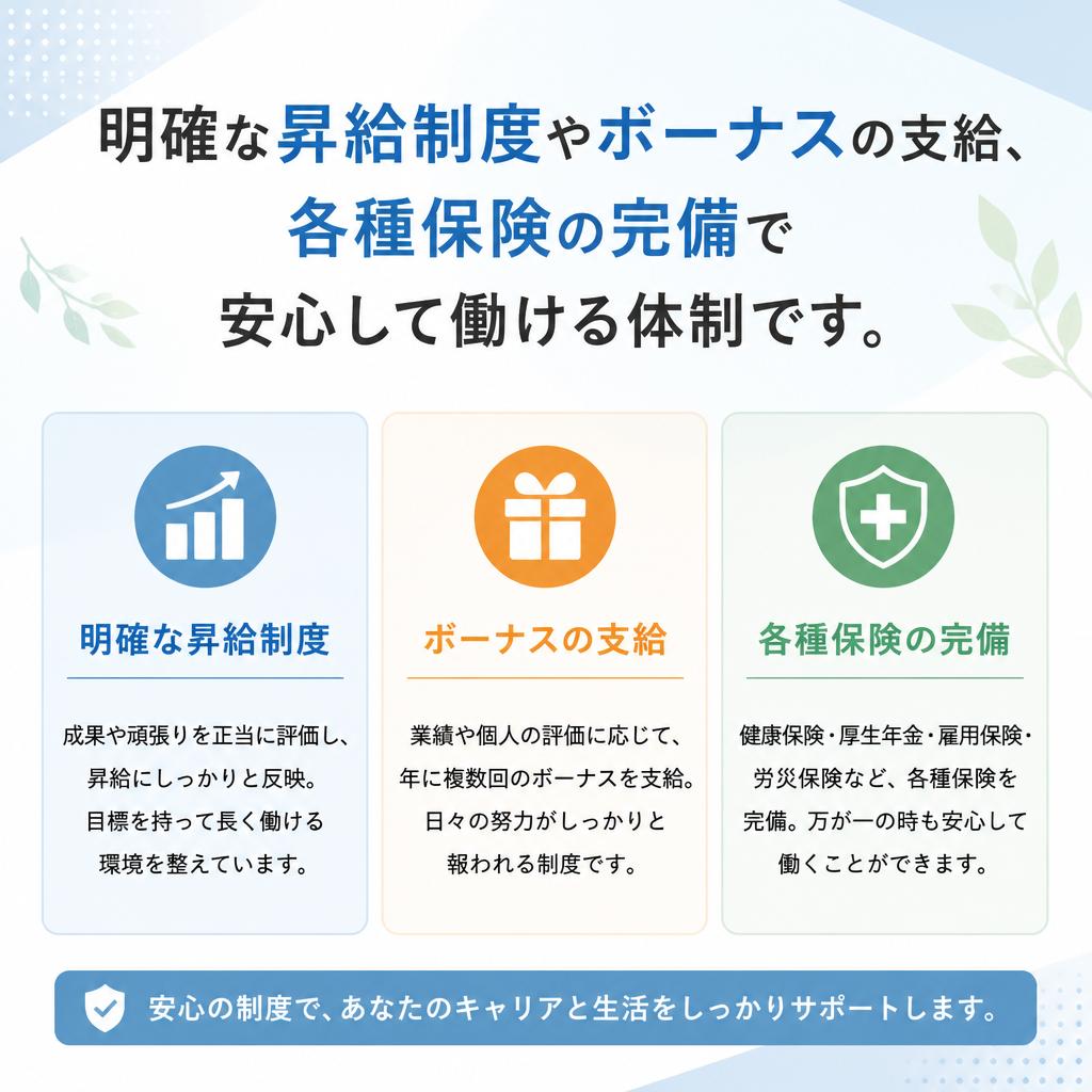 充実した福利厚生