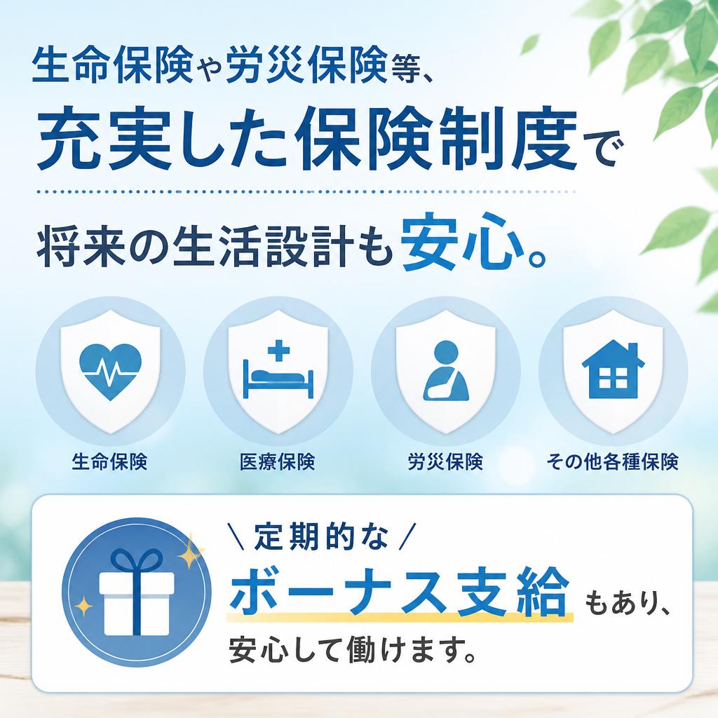 充実した福利厚生