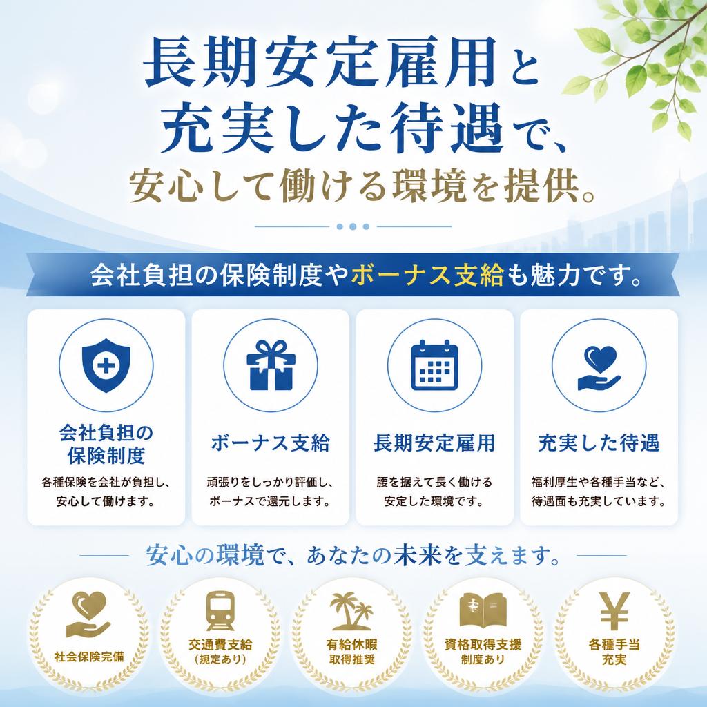 充実した福利厚生