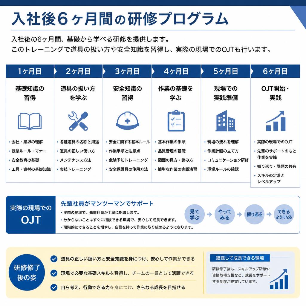 2. 充実したトレーニング制度