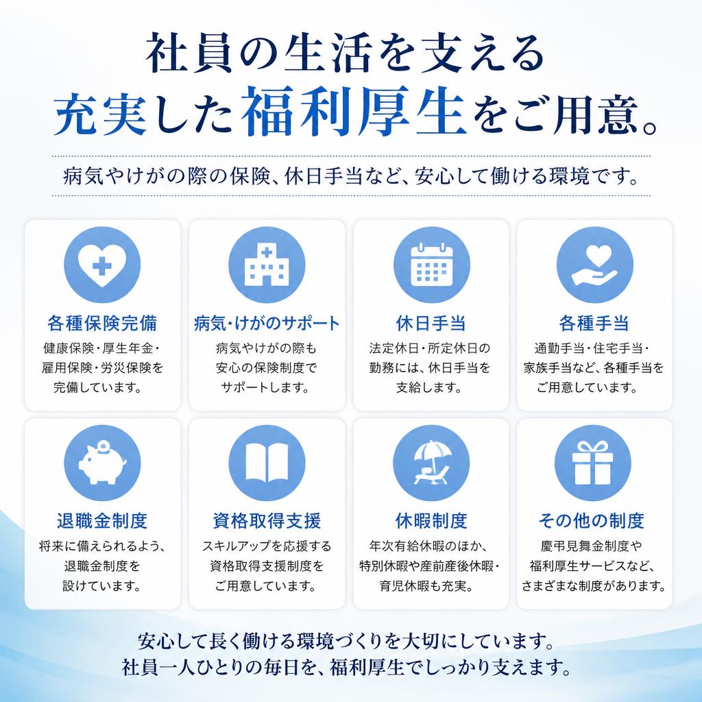 充実した福利厚生