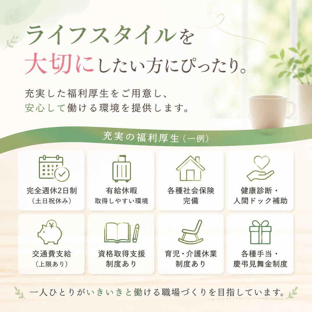 充実の福利厚生