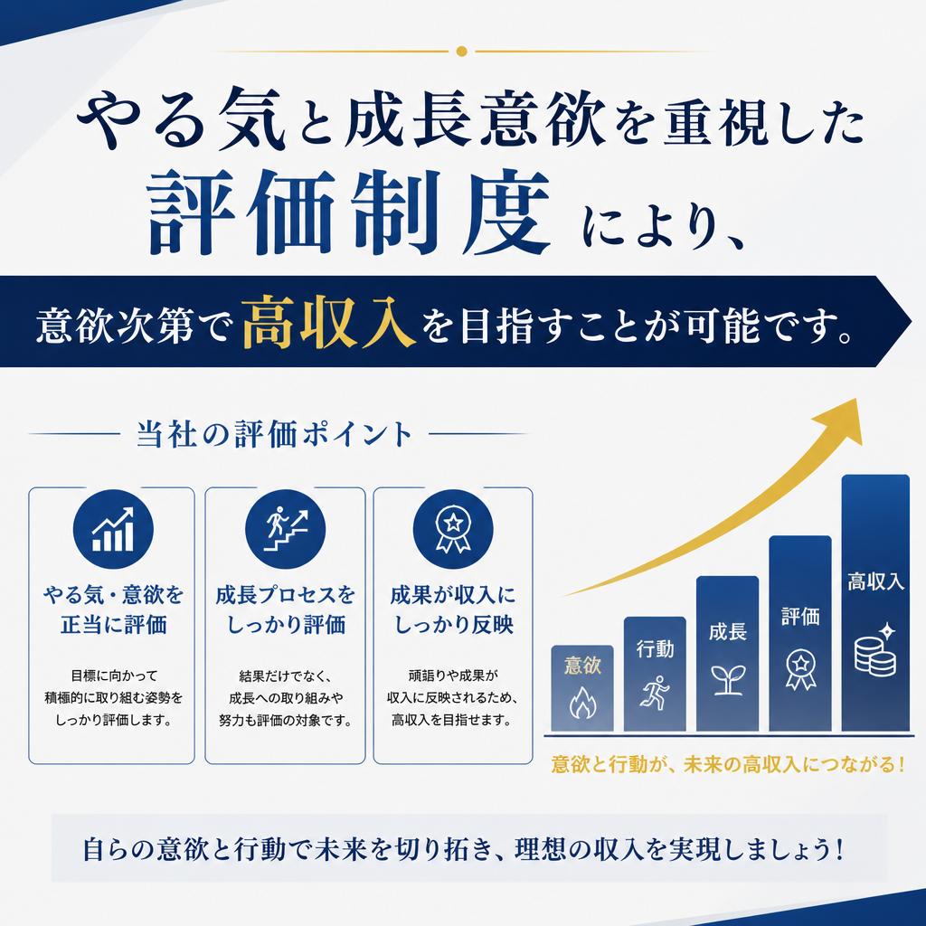 高収入を目指せる！キャリアアップ