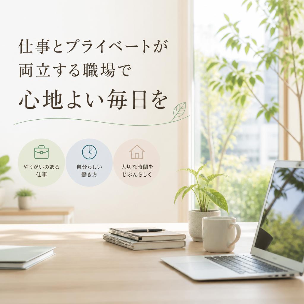 仕事とプライベートが両立する職場で心地よい毎日を