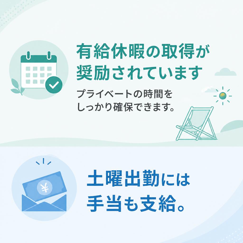 充実した休暇制度