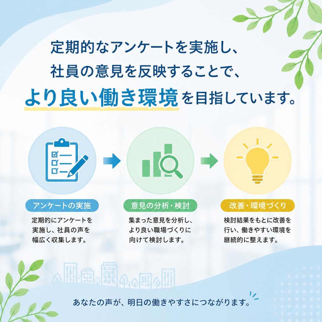 従業員の声を大切に