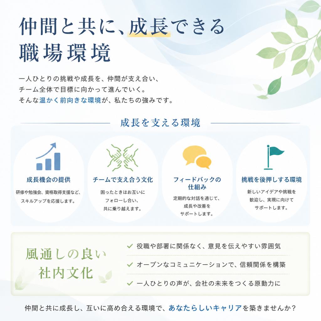 ポジティブな職場環境