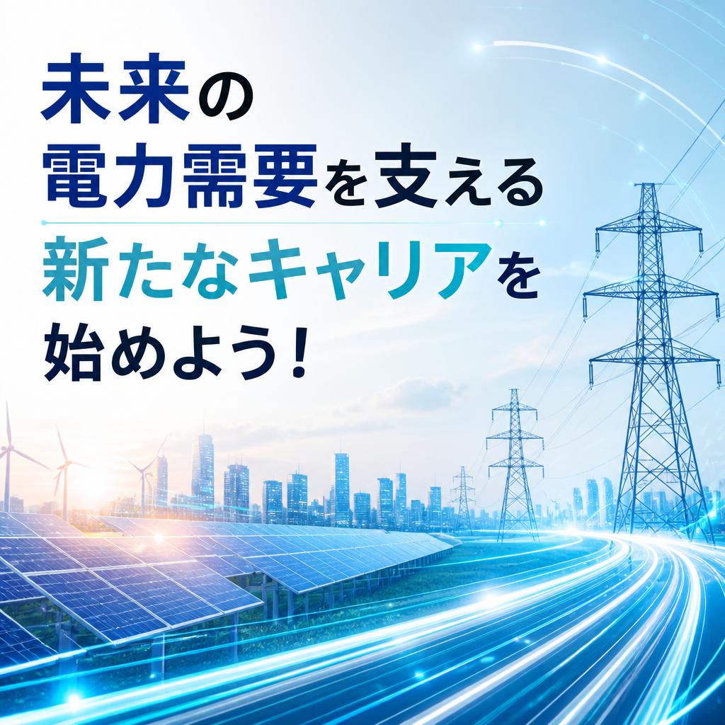 未来の電力需要を支える新たなキャリアを始めよう！