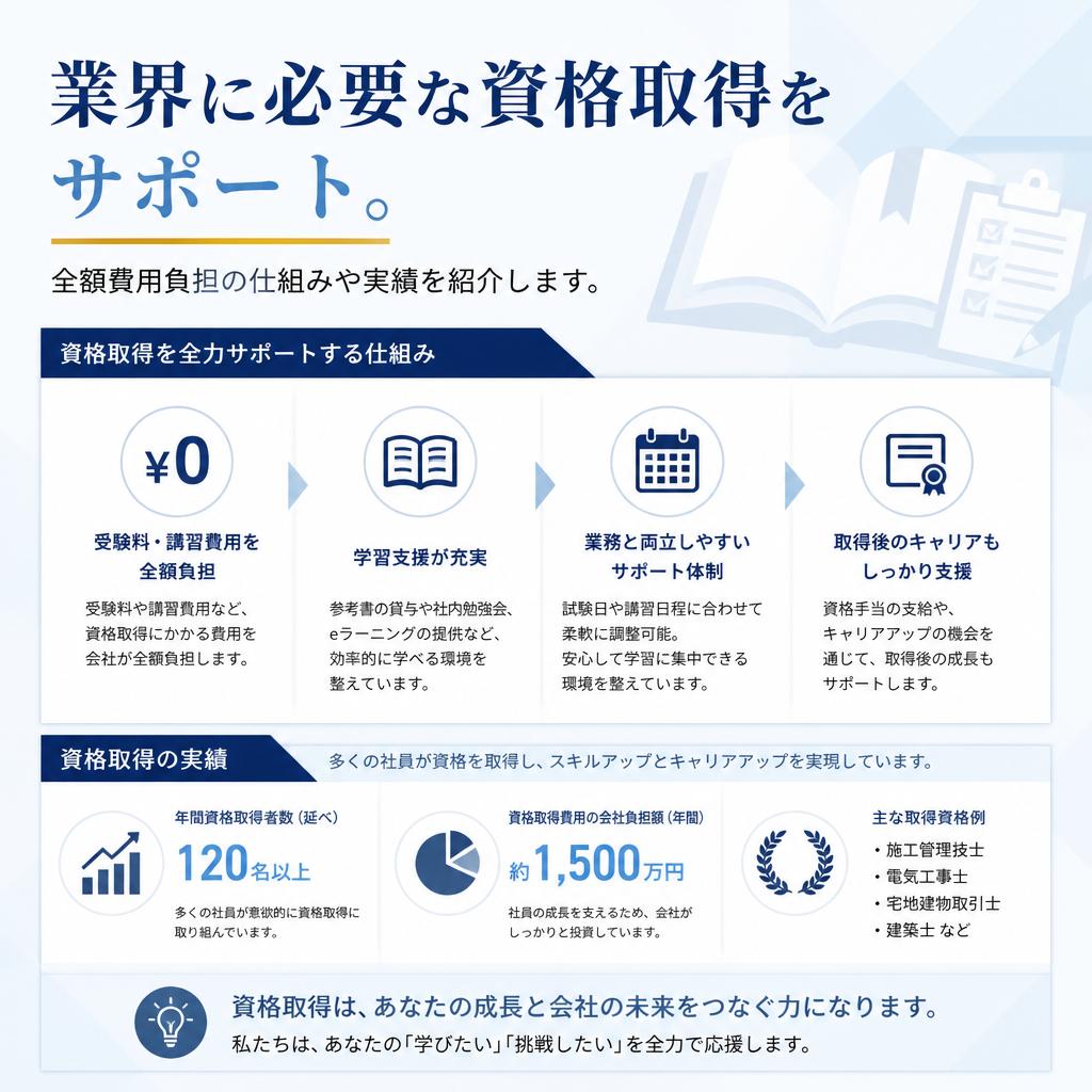 資格取得支援であなたのキャリアを後押し