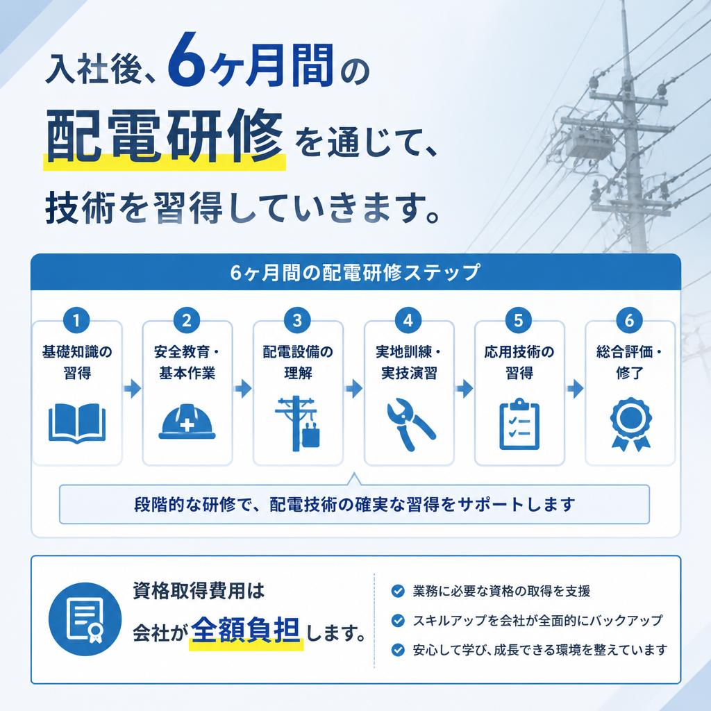 充実の研修制度と資格取得支援