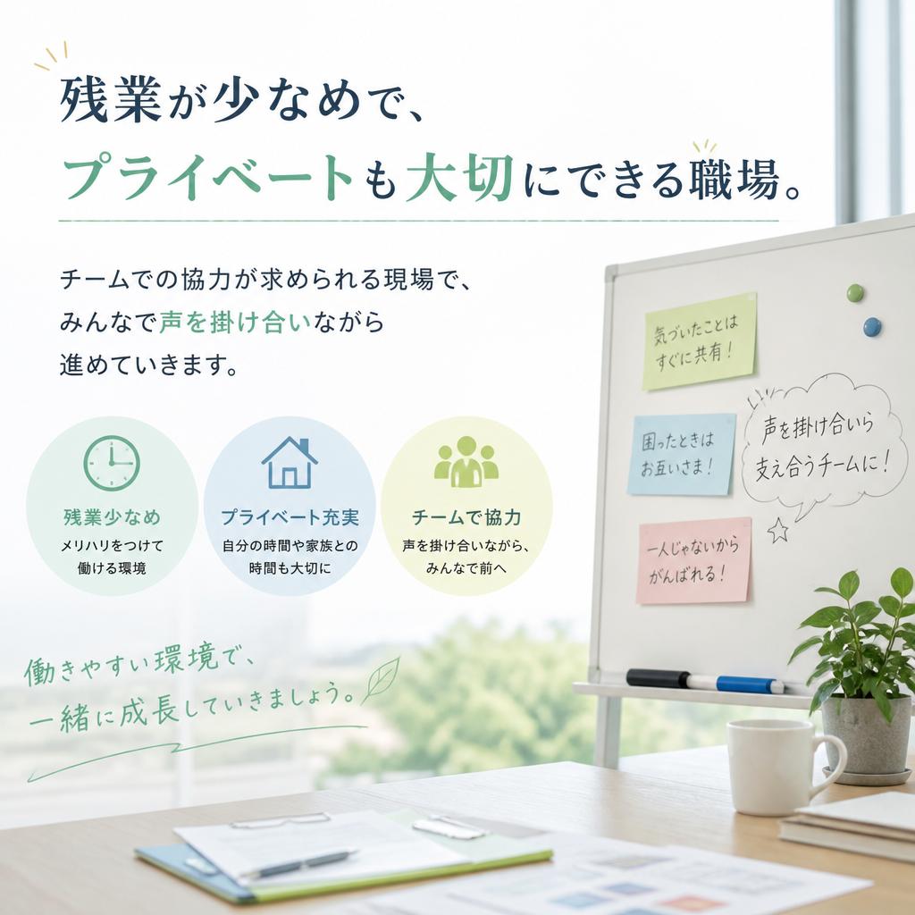 働きやすい環境が魅力！