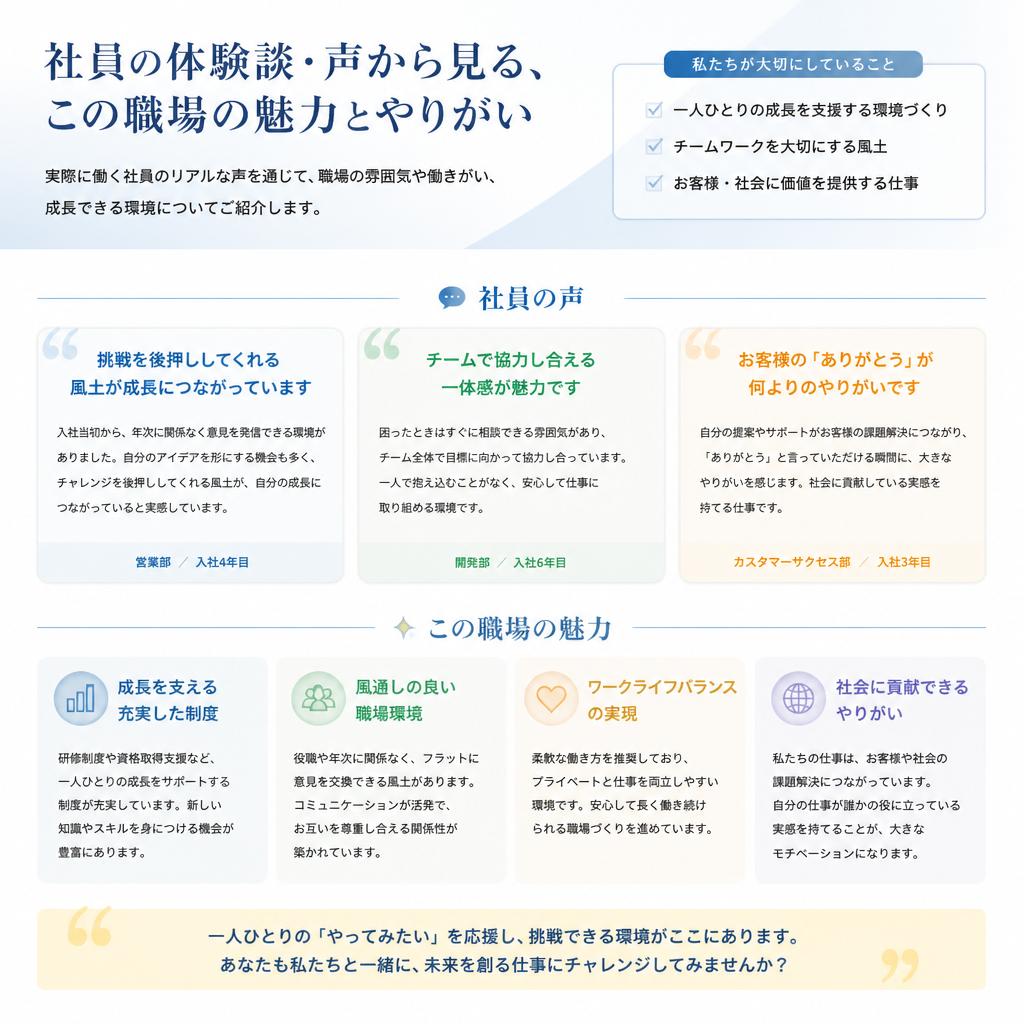 社員の声