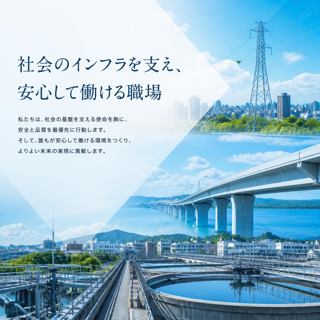 社会のインフラを支え、安心して働ける職場