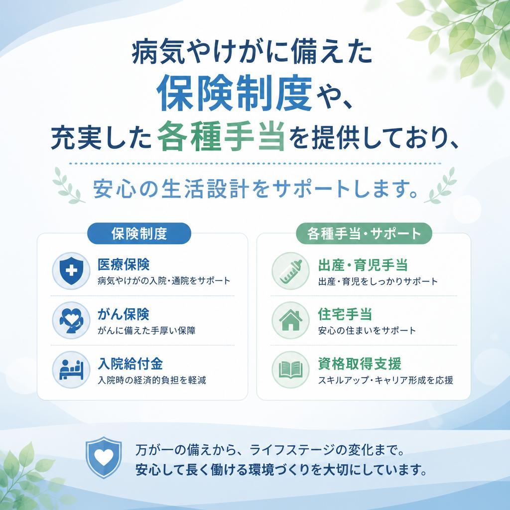 2. 福利厚生の豊富さ